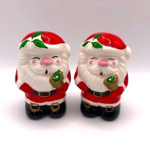 Ceramic Santa Claus Salt & Pepper Shakers